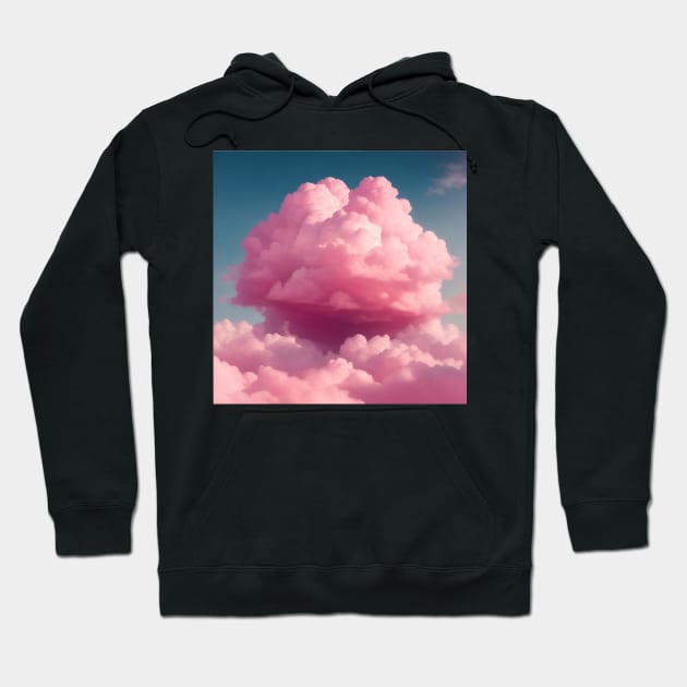 Pink cloud hoodie top